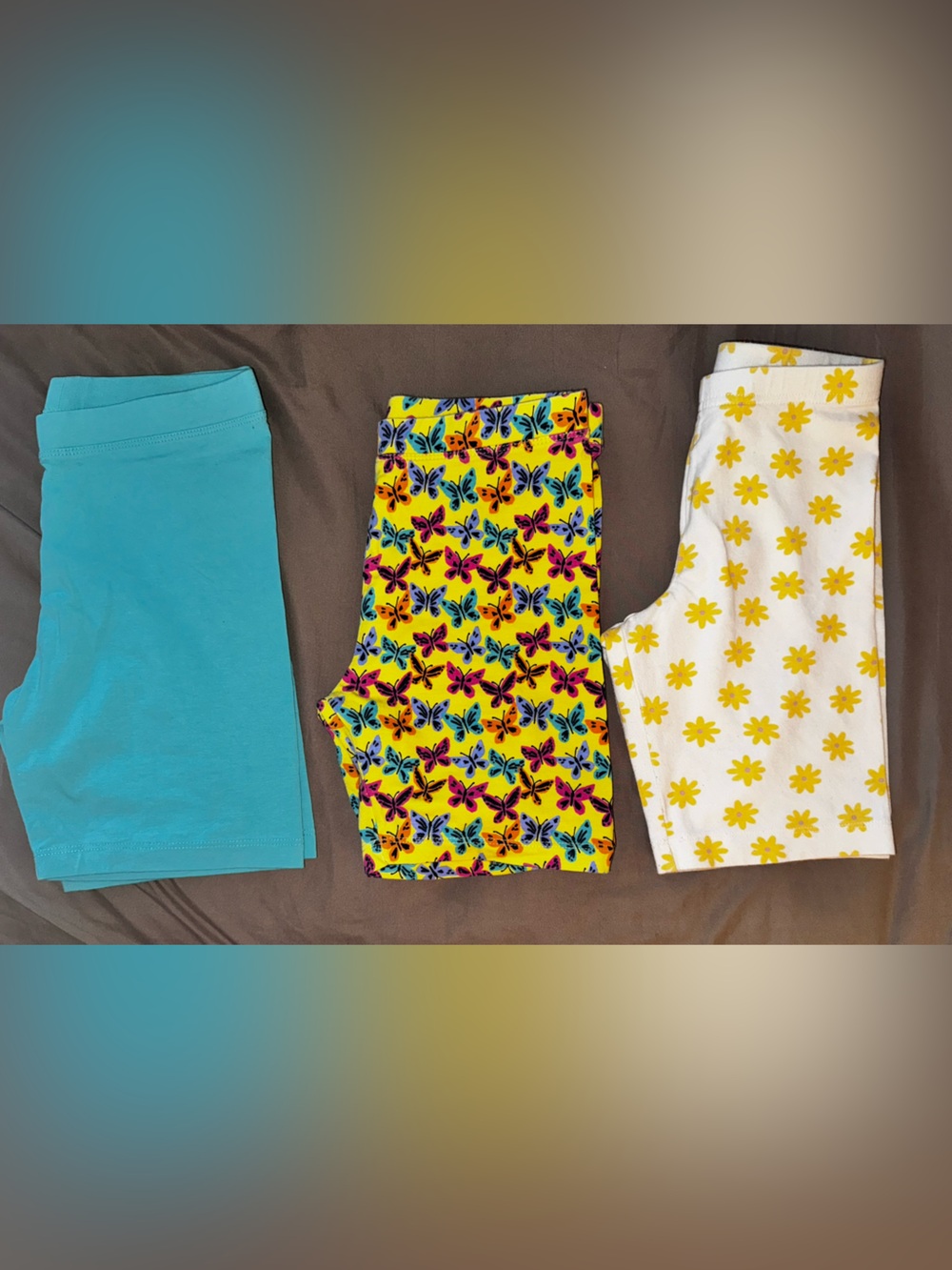 Girls Bike Shorts Bundle Size 10 Spotted Zebra Old Navy Butterfly Floral 3 Pair